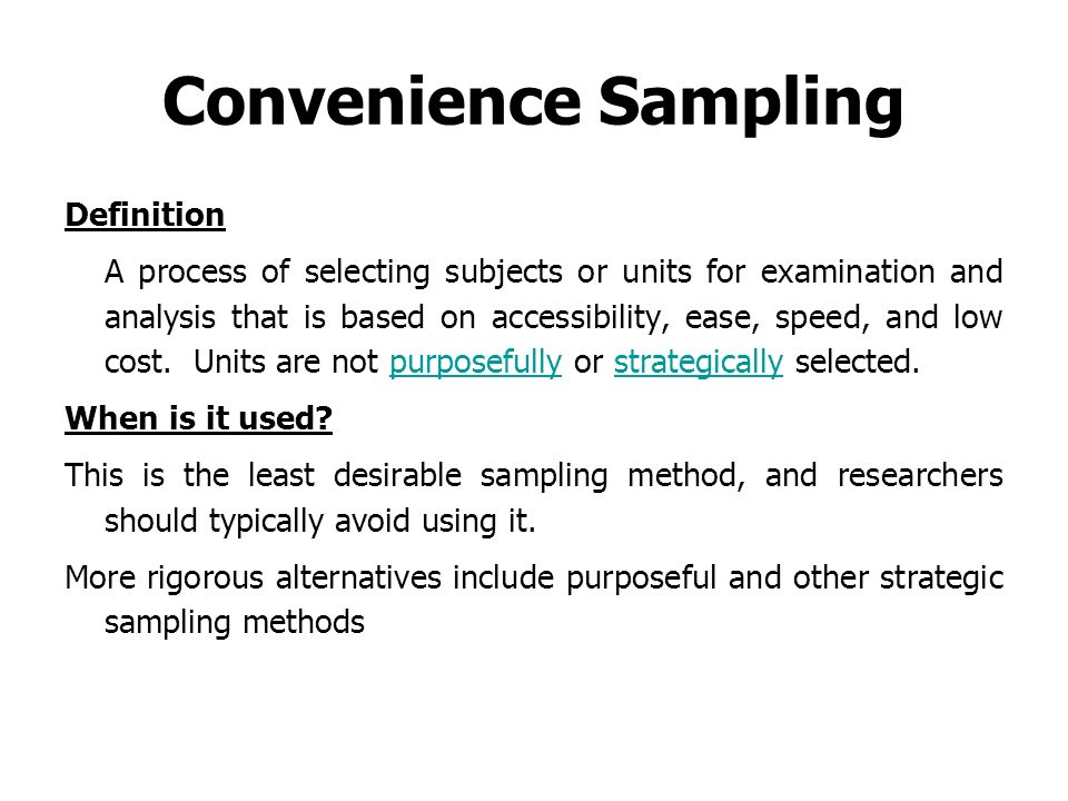 convenience-sampling