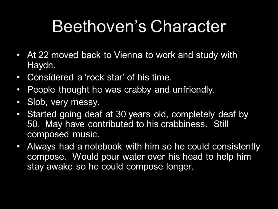 Beethoven’s Character