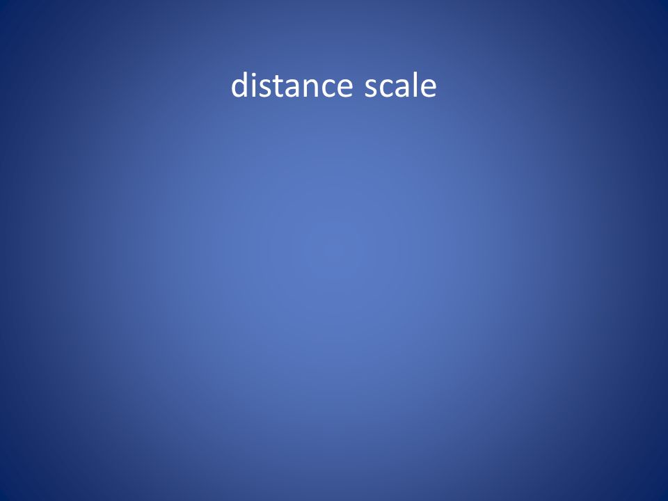 distance scale