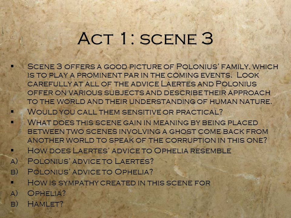 Hamlet In Review act ppt download