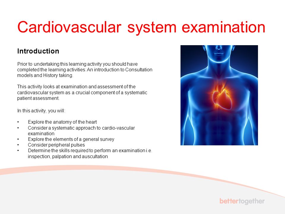 Uwe Bristol Cardiovascular System Examination Ppt Video Online Download