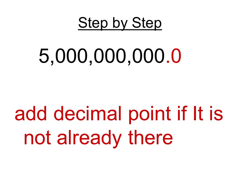 add decimal point if It is not already there