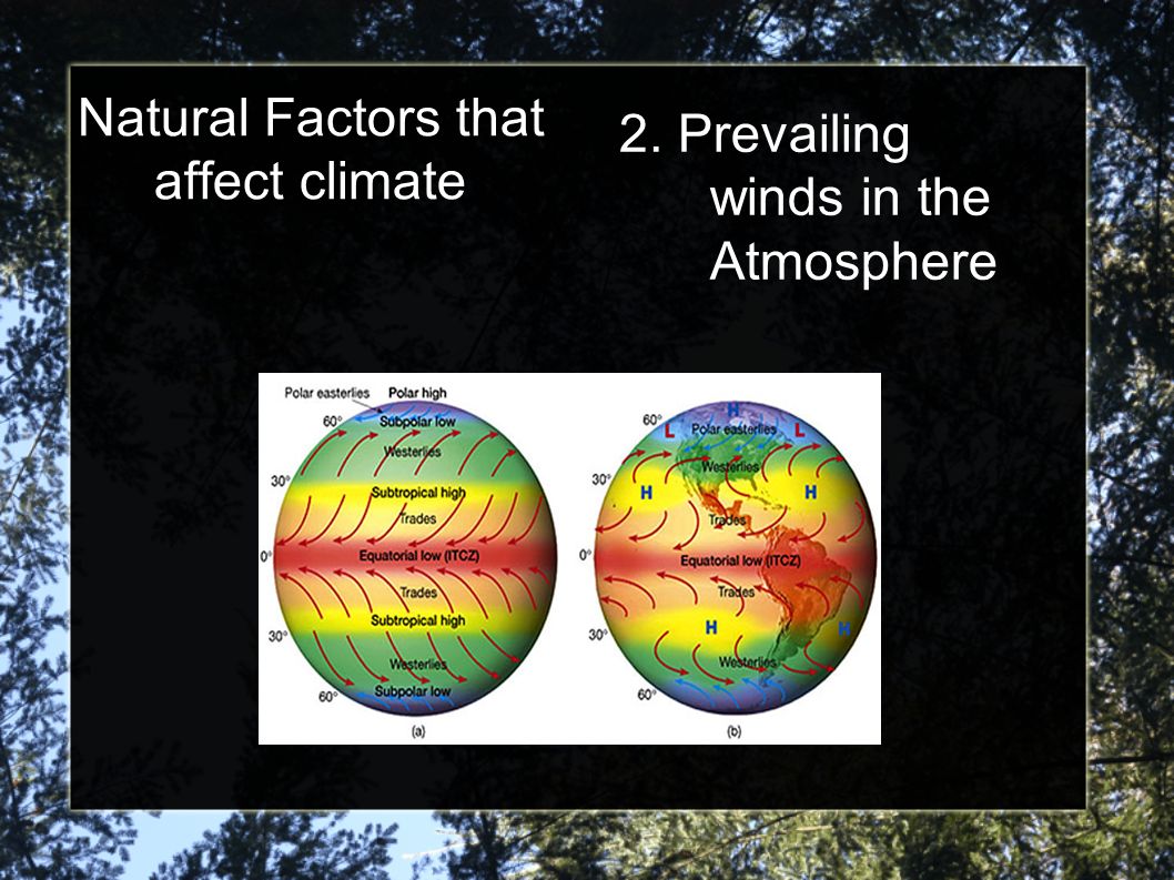 Natural Factors that affect climate