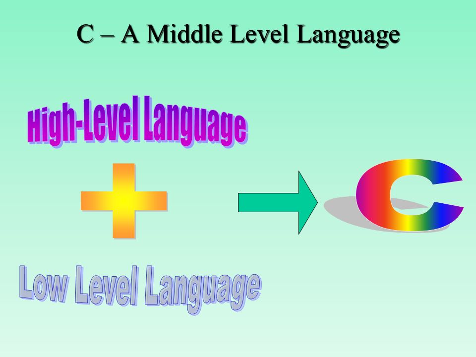C – A Middle Level Language