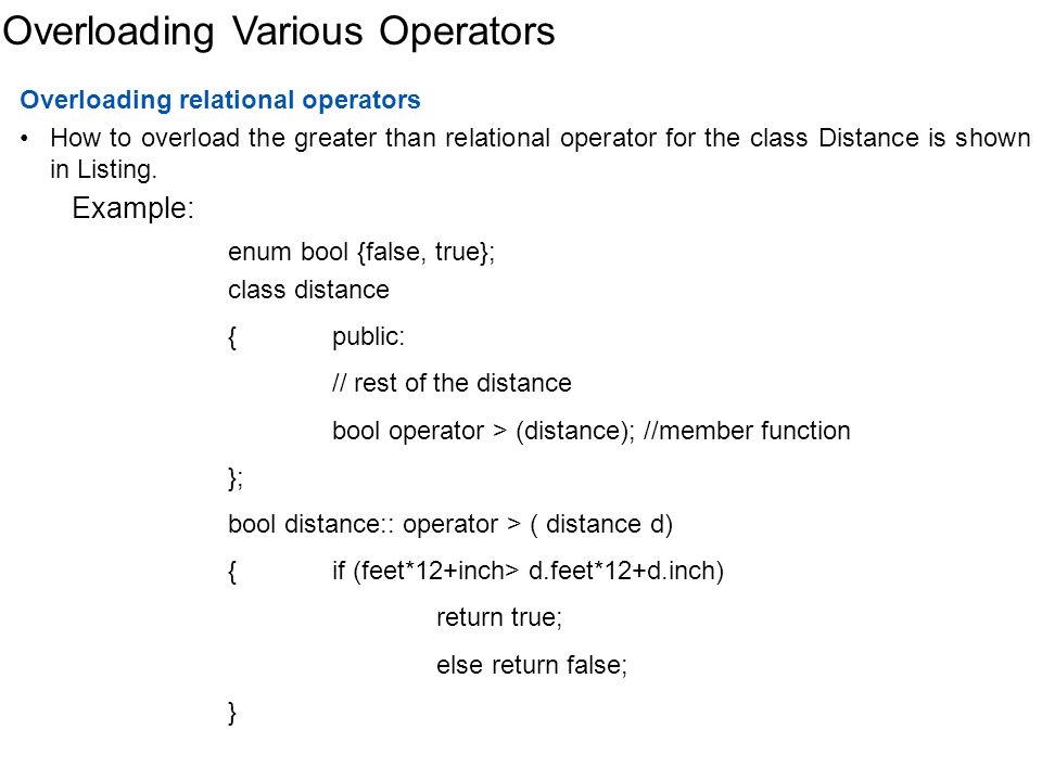 Greater than > Operator Overloading C++