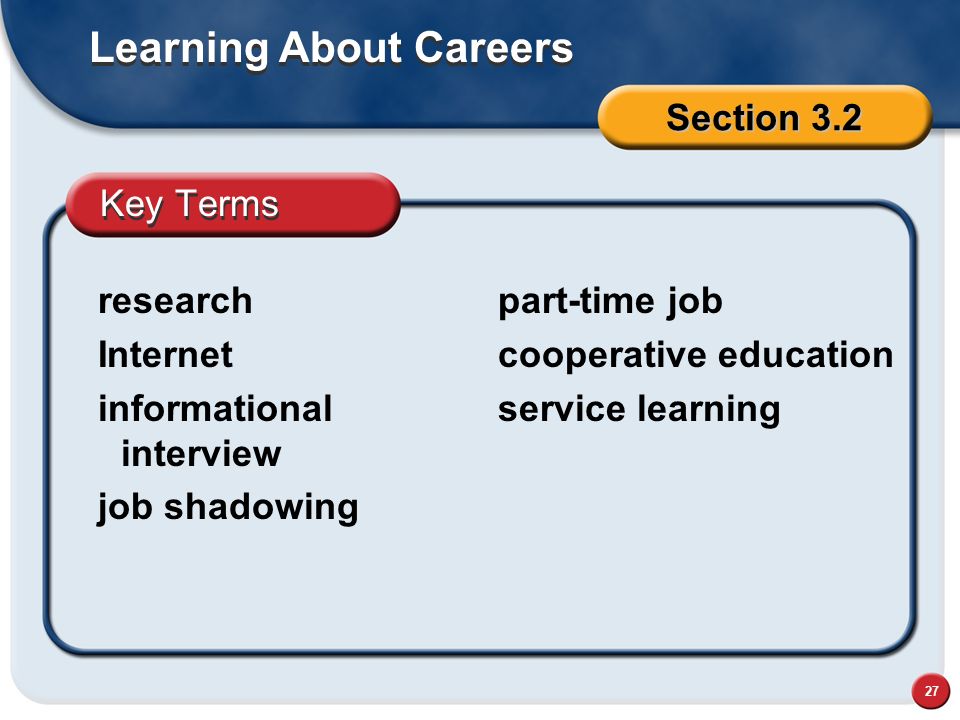 Learning About Careers