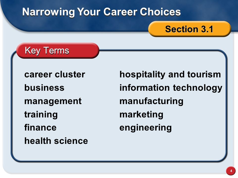 Narrowing Your Career Choices
