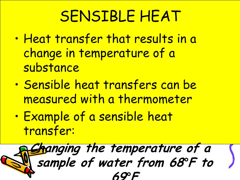 Changing the temperature of a sample of water from 68°F to 69°F