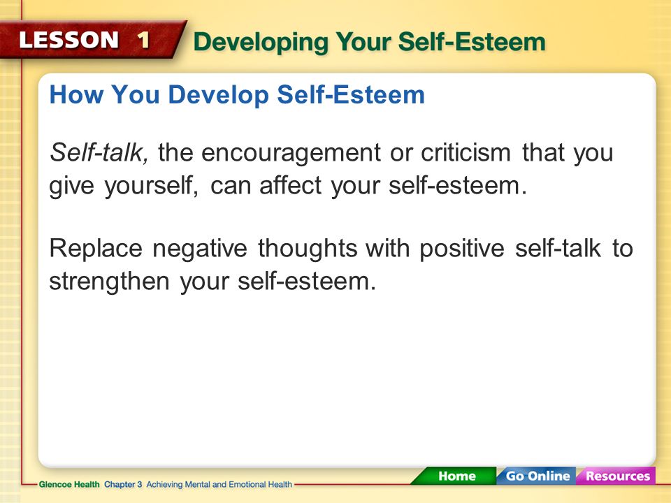 How You Develop Self-Esteem