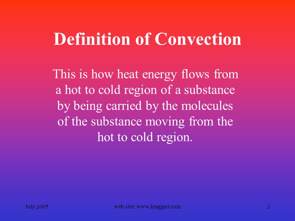 definition of convection