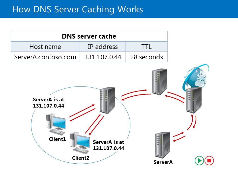 Схема работы dns