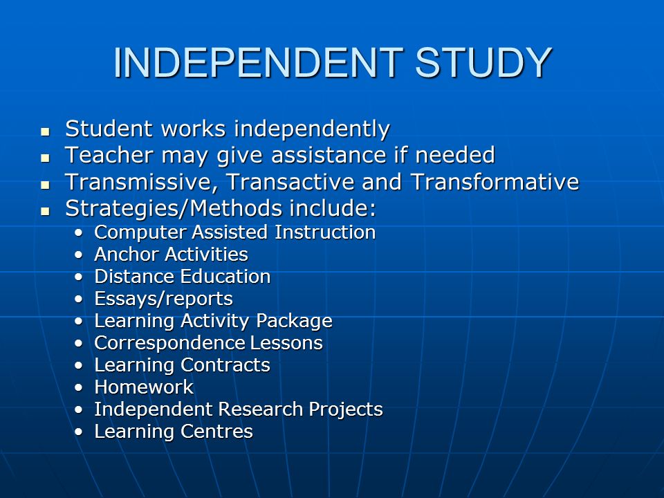 Teaching approaches