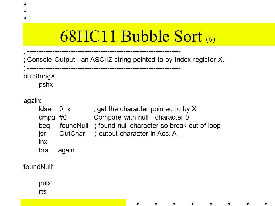 Bubble Sort in C# Console