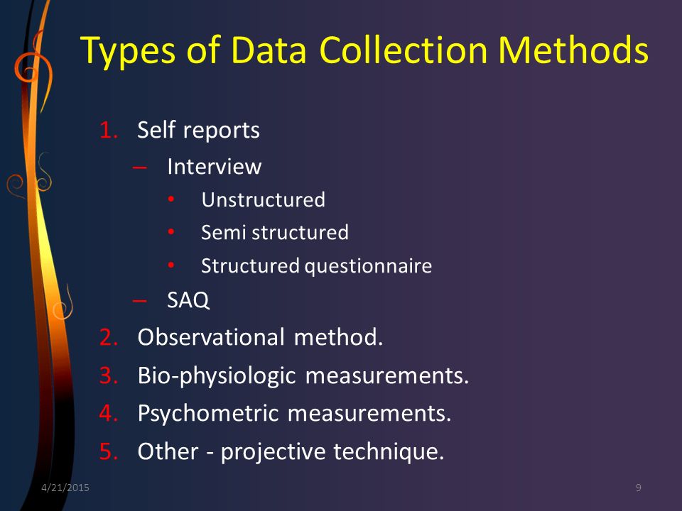 Types of Data Collection Methods