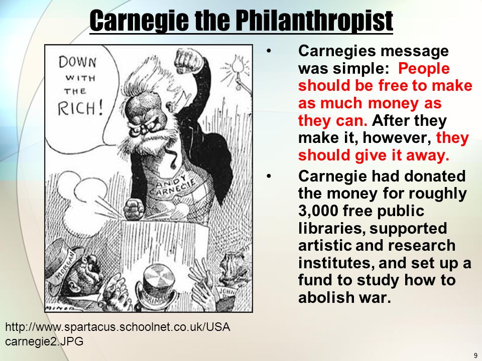 Carnegie the Philanthropist