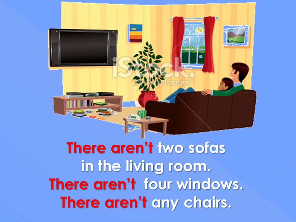 There aren’t four windows. There aren’t any chairs.