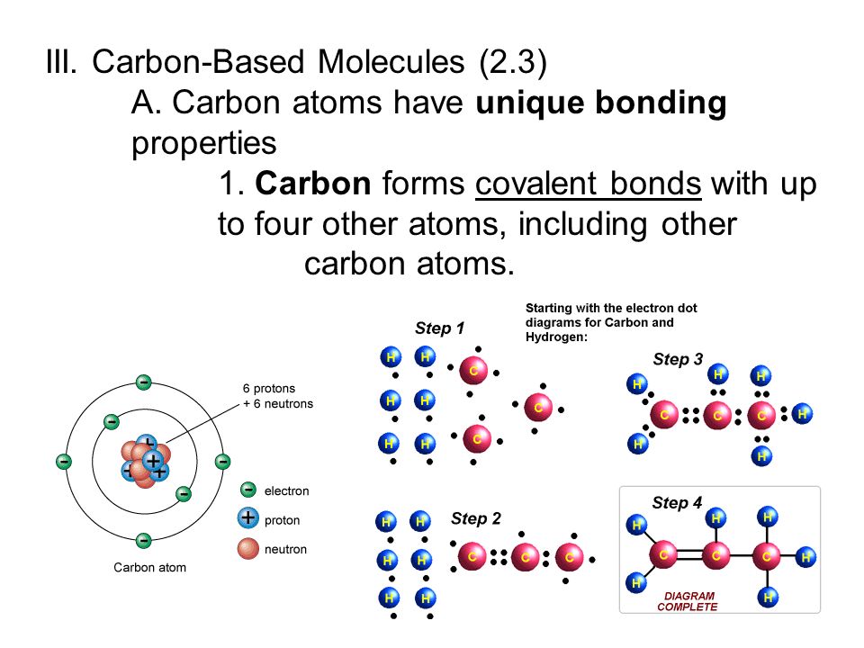 III. Carbon-Based Molecules (2.3)