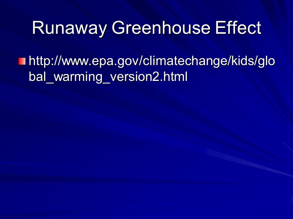 Runaway Greenhouse Effect