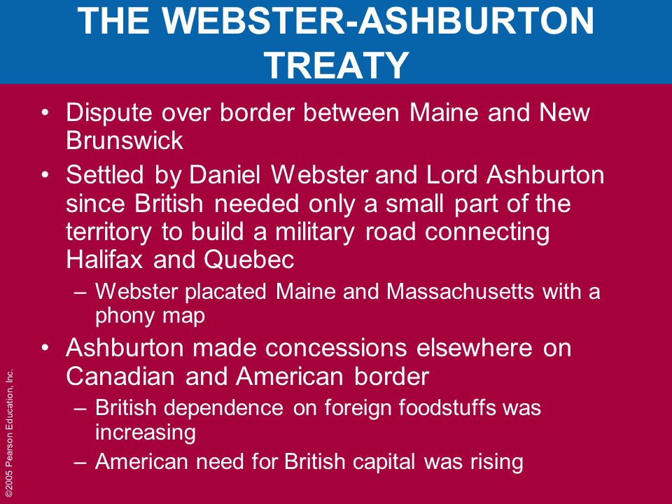 webster ashburton treaty definition