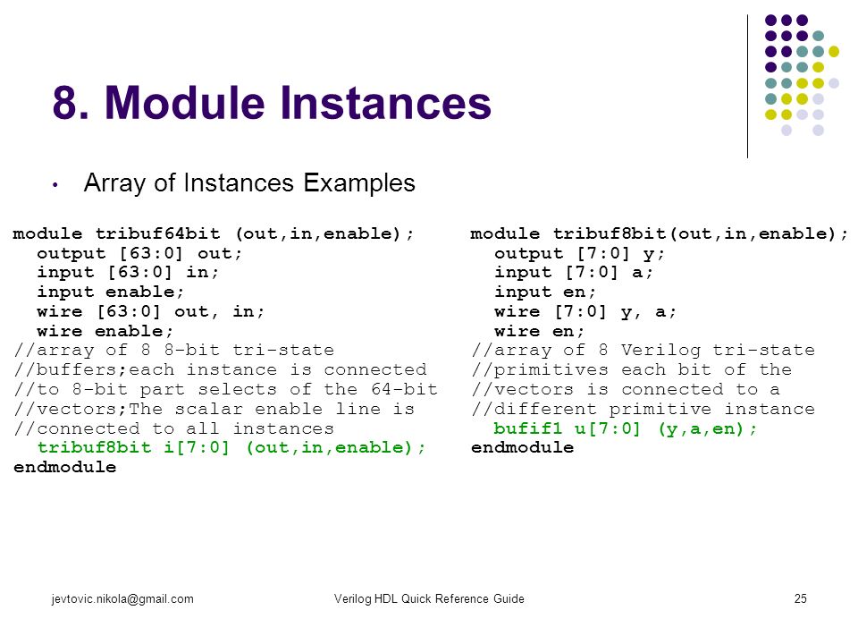 Verilog arrays