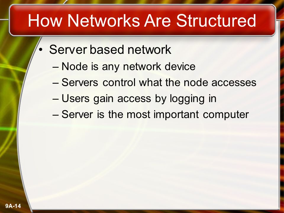 How Networks Are Structured