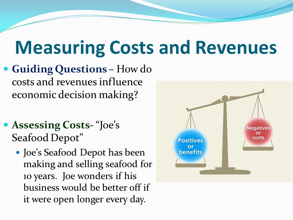 Measuring Costs and Revenues