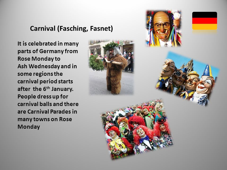 Carnival (Fasching, Fasnet)