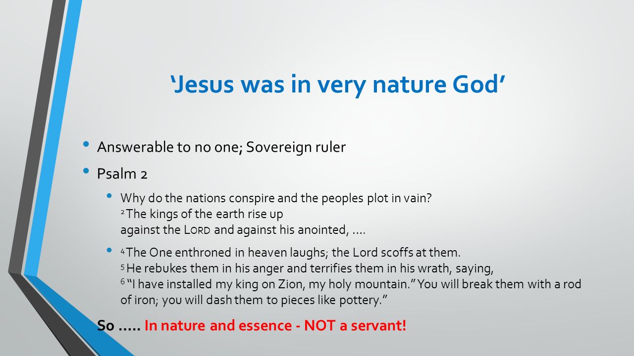 ‘Jesus was in very nature God’
