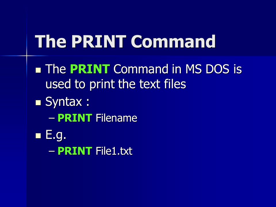 DOS Commands What is a command Types of DOS Commands Basic Terms - ppt  video online download