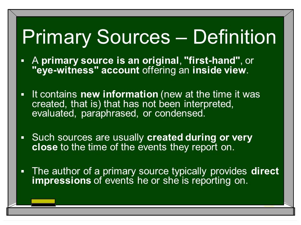 Primary source. Primary sources examples. Examples of sources.