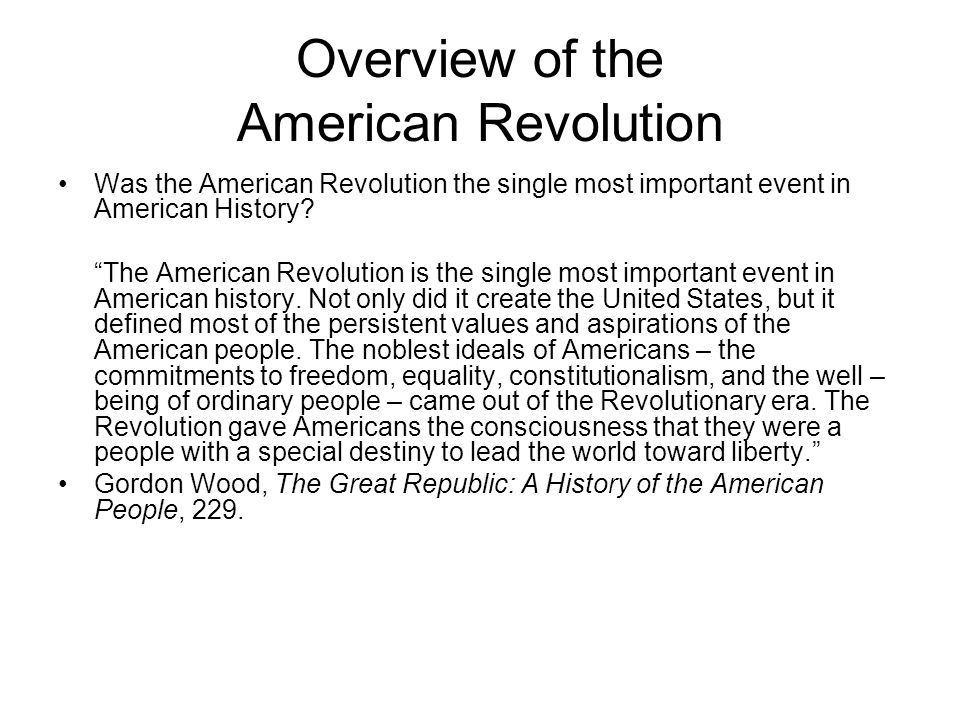 The American Revolution: Background and Initial Military Campaigns - ppt  download