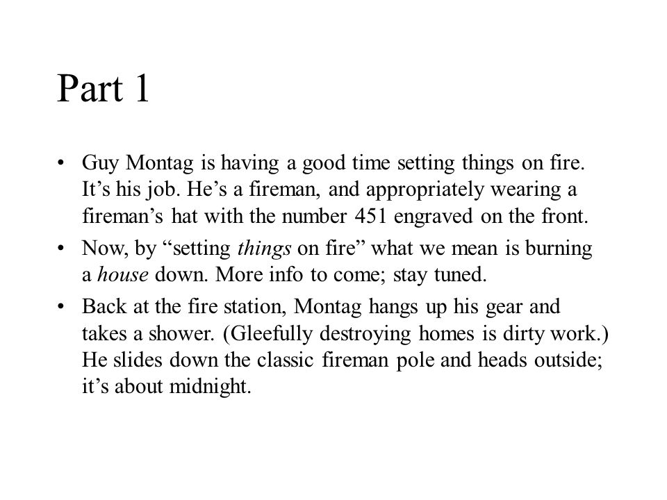 Реферат: Fahrenheit 451- The Meetings Between Montag And