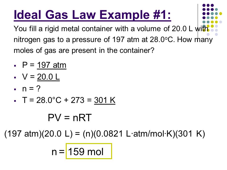 Example For Avogadro