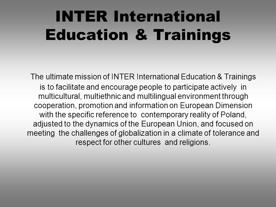 INTER International Education & Trainings
