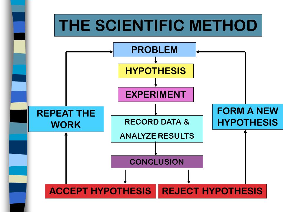 THE SCIENTIFIC METHOD PROBLEM HYPOTHESIS EXPERIMENT
