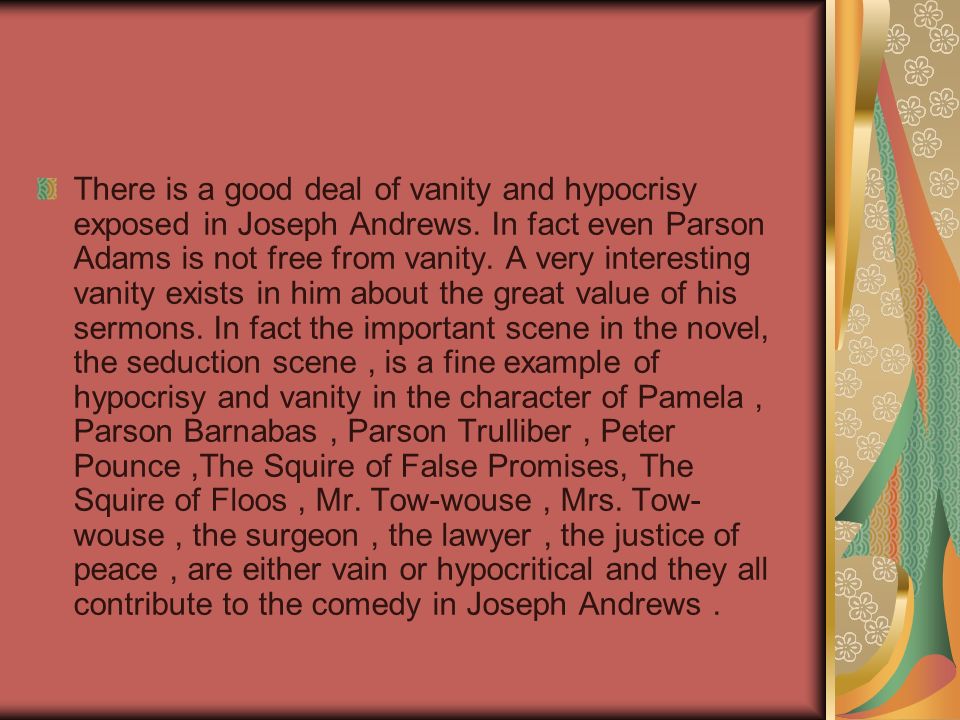 character analysis of parson adams in joseph andrews