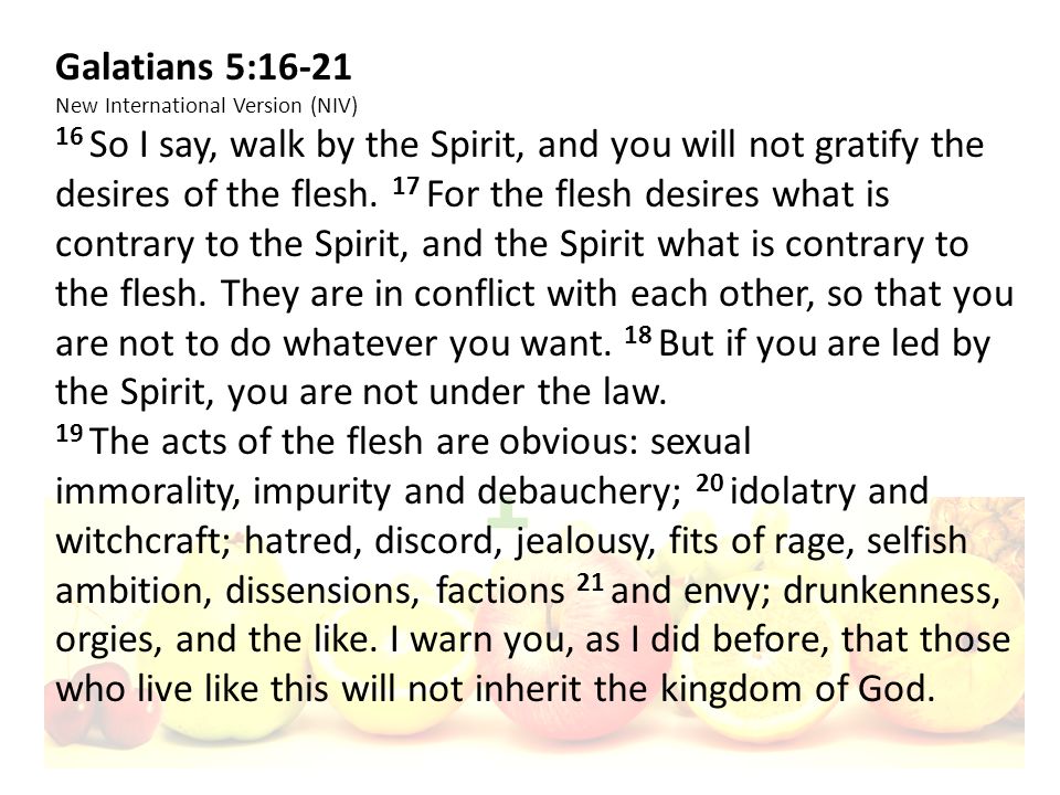 works of the flesh niv