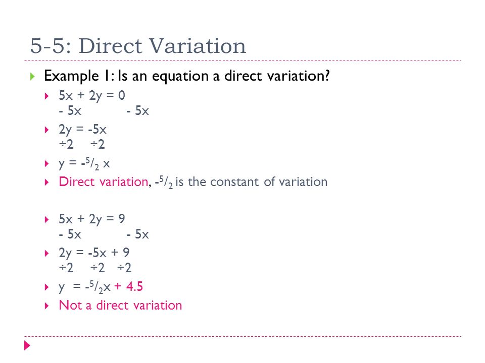 Essential Question What Does The K Represent In A Direct