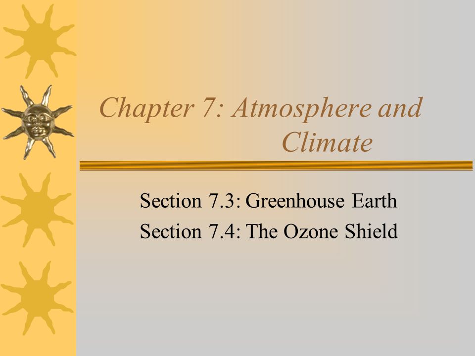 Chapter 7: Atmosphere and Climate