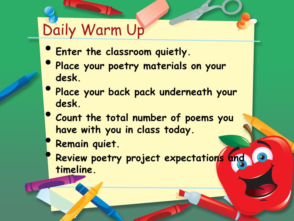 End Of The Year Poetry Project Ppt Download