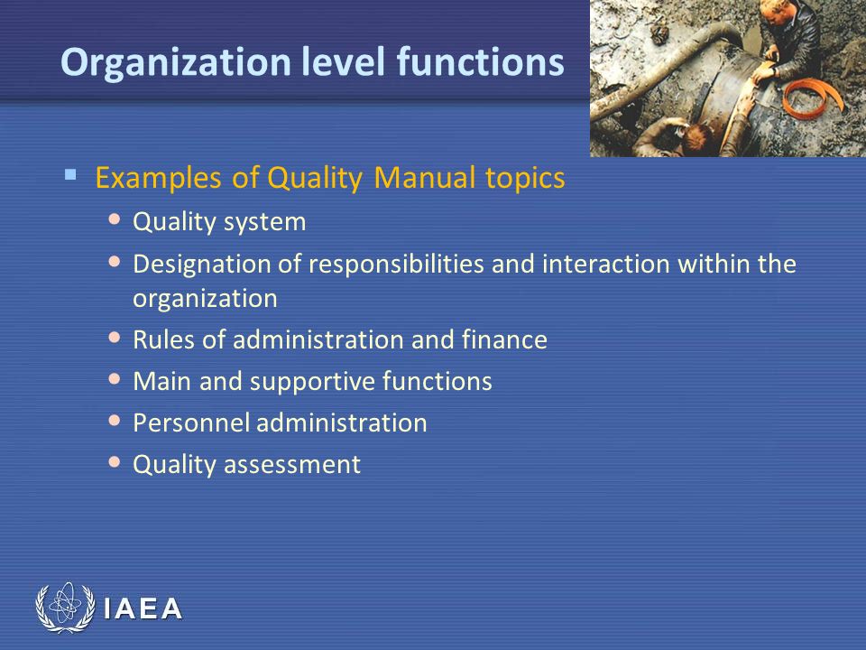 Organization level functions