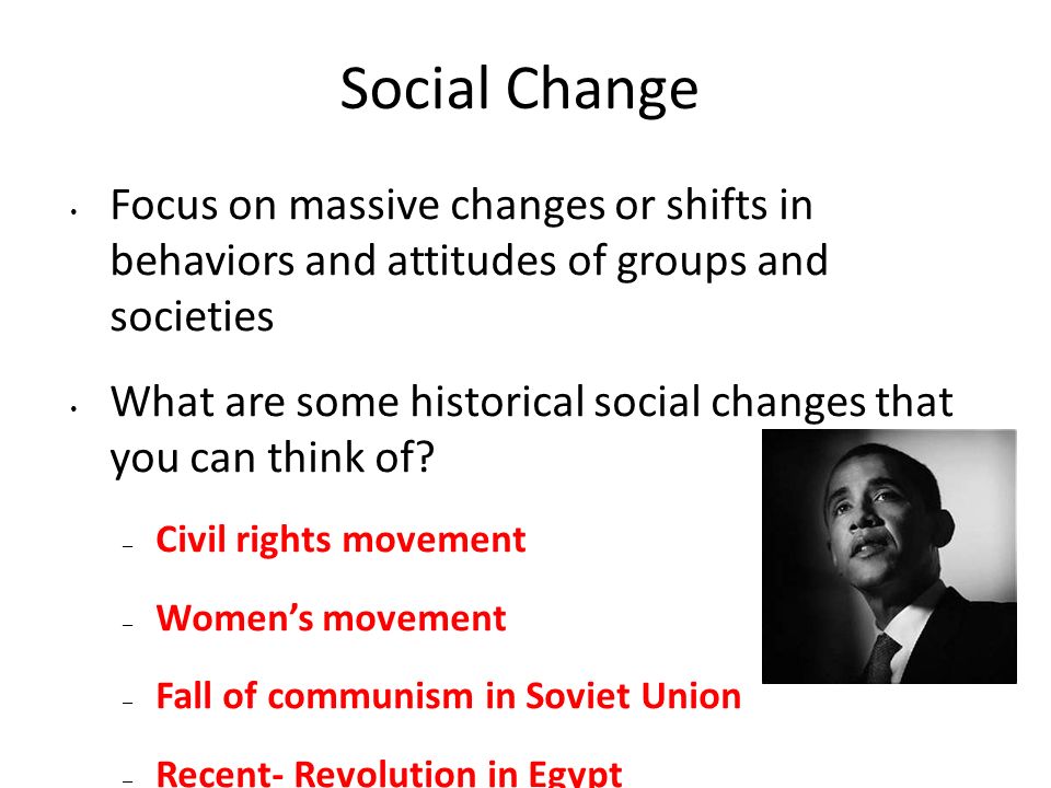 Why Is This An Example Of Social Change Ppt Video Online Download