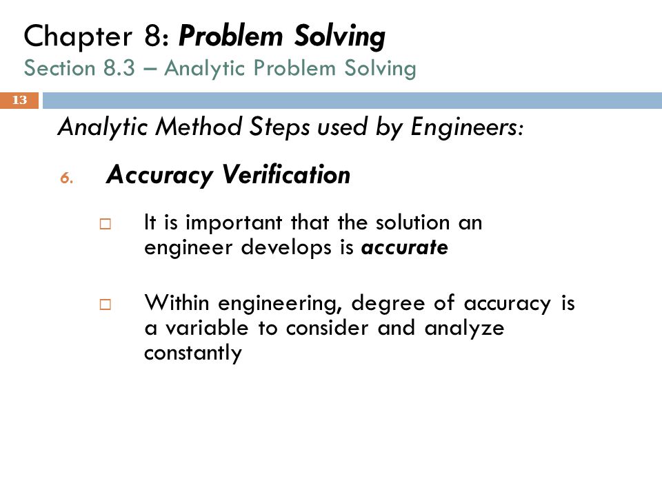 engineering problem solving method