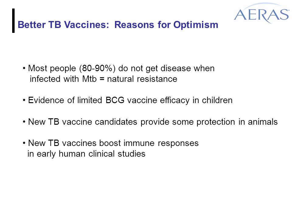 Critical Needs in TB Vaccine Field