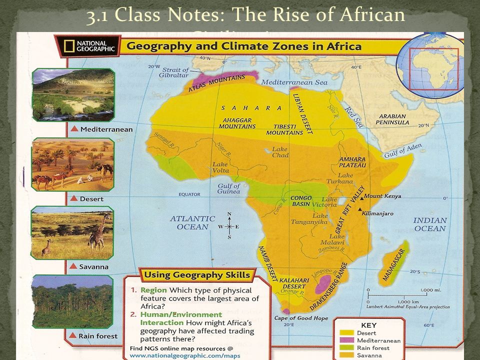 3.1 Class Notes: The Rise of African Civilizations