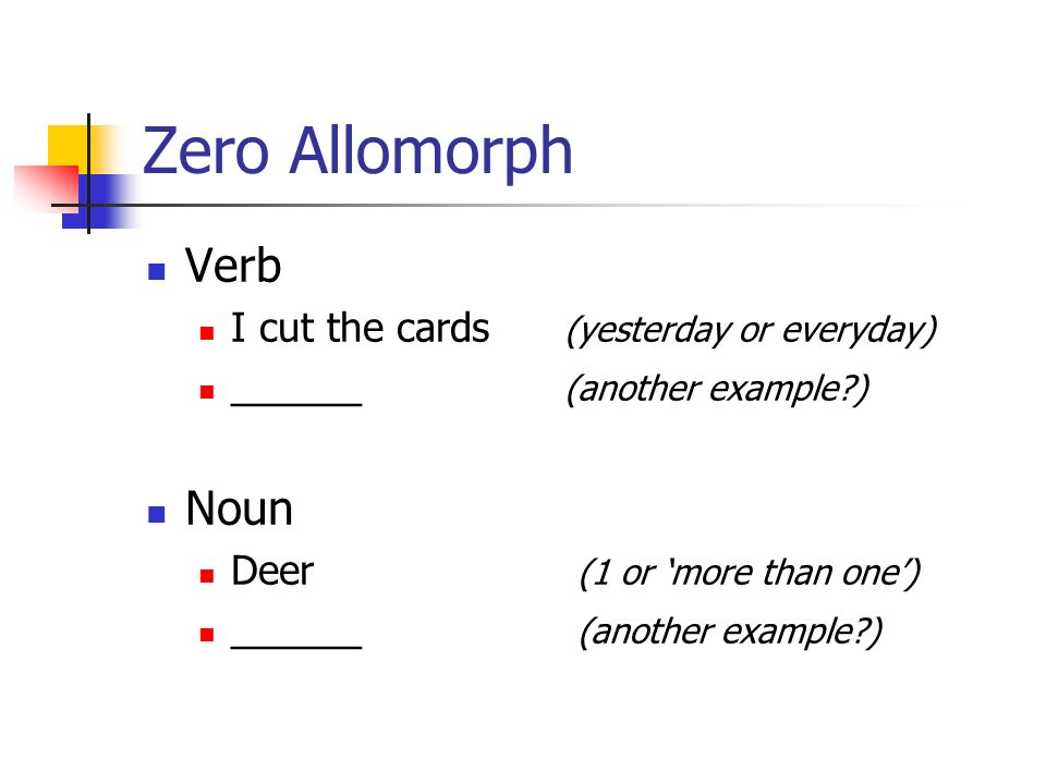 Cut verb. Allomorph example. Allomorphs examples. What is allomorph. Another everyday.
