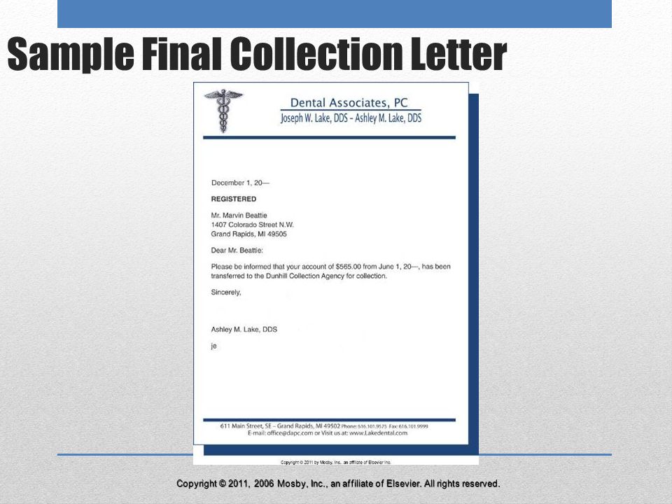 Dental Collection Letter Templates from slideplayer.com