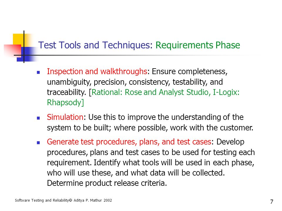 Software Testing and Reliability Software Test Process - ppt video ...