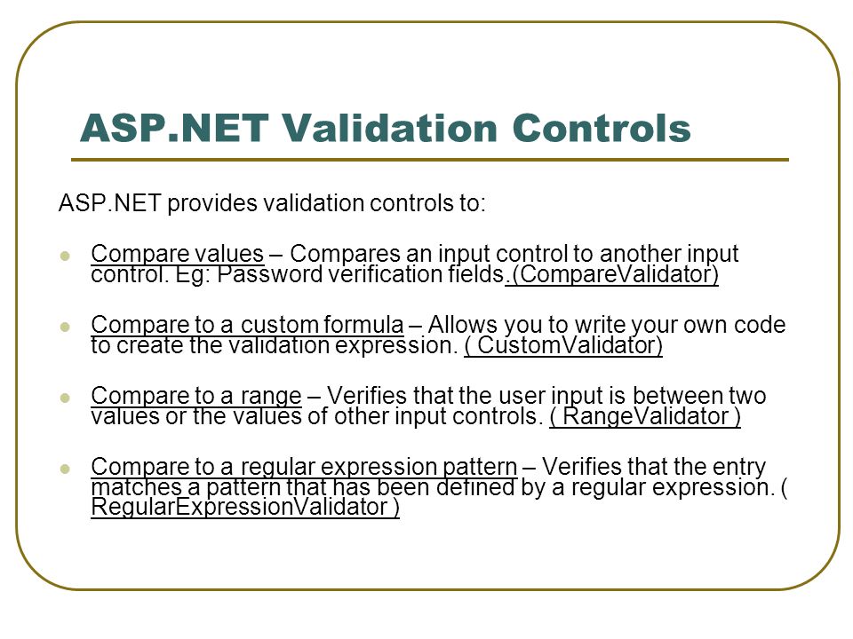 Module 7 Validating User Input Ppt Video Online Download