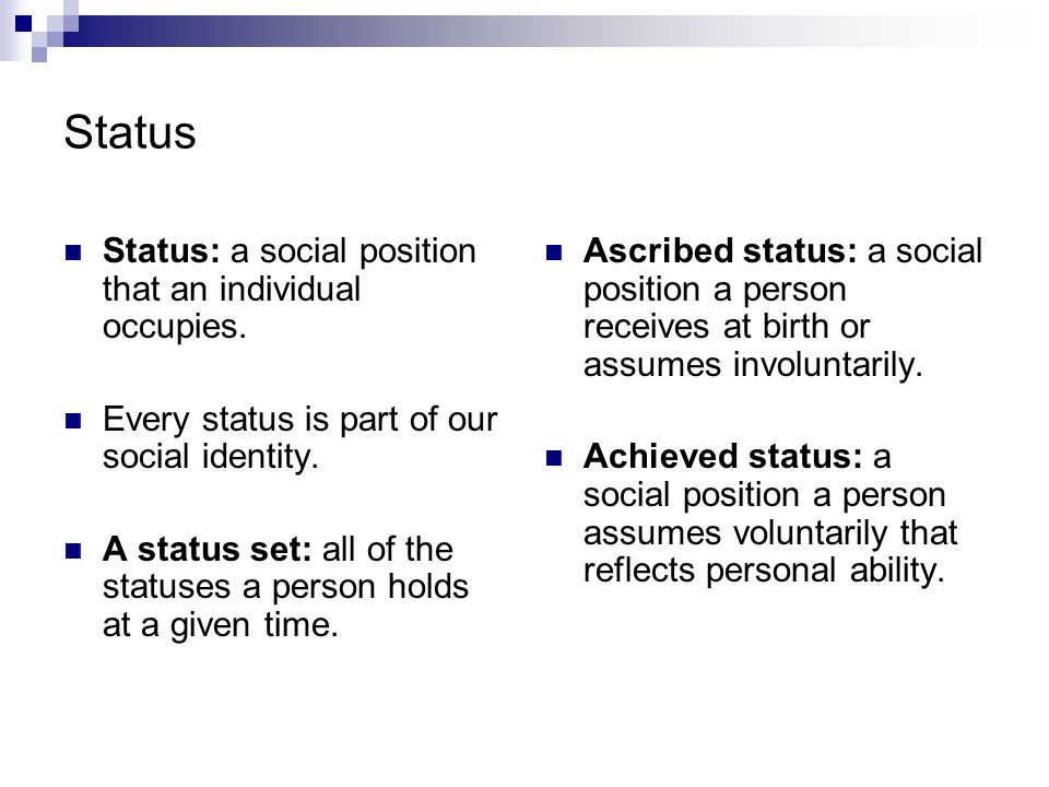 An ascribed status is a social position Sociology An ascribed status is a social position Sociology